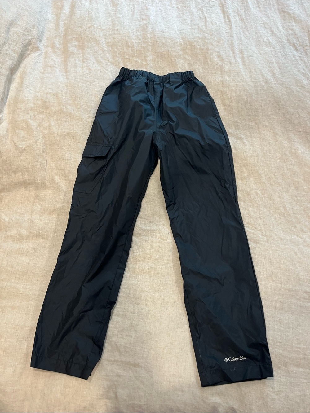 Columbia kids Black Packable Waterproof Outdoor Pants